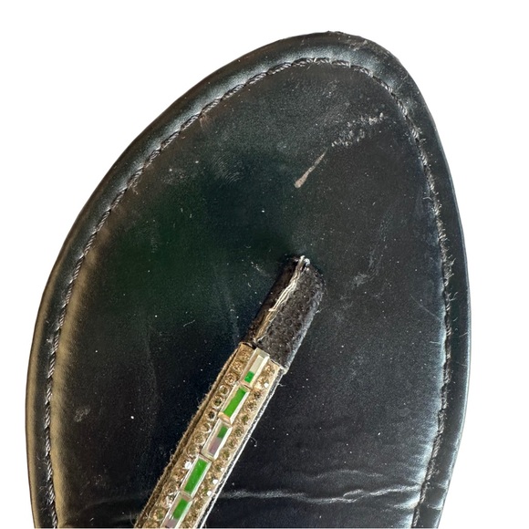 Jeweled T-Strap Sandals - Picture 5 of 5